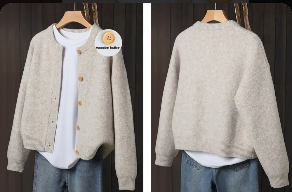 Sweterek rozpinany xxl