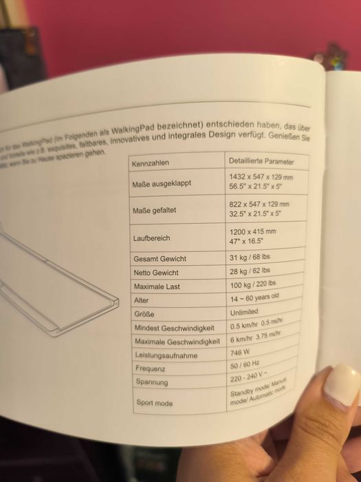 Passadeira dobrável digital eléctrica