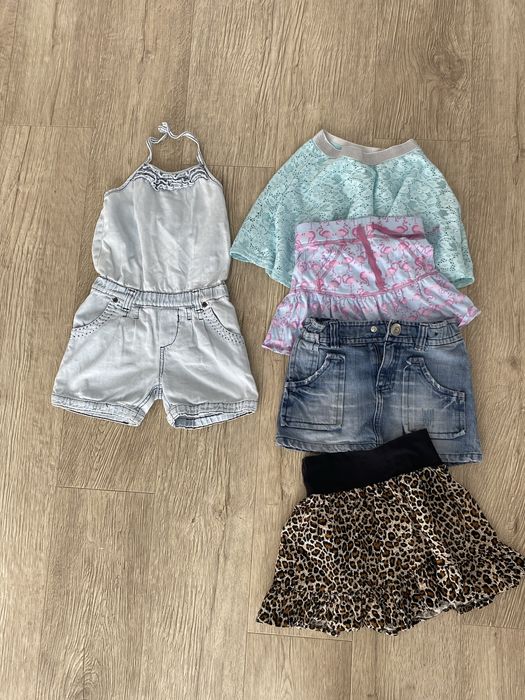 Paka ubrań dla dziewczynki 116 48 szt.