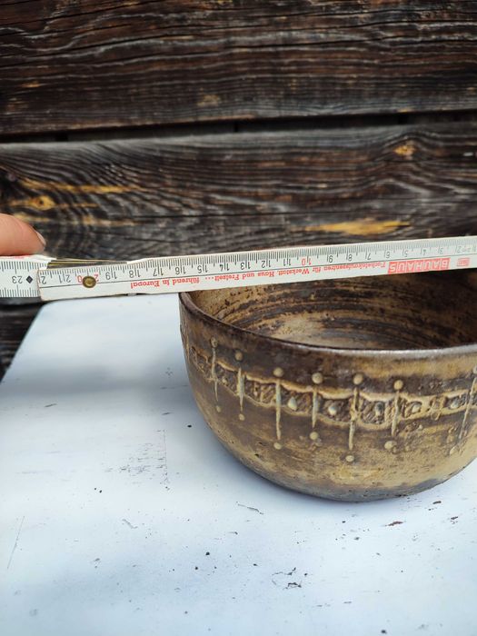Ciekawa ceramiczna misa - Czarka - Sygnowana - Design - vintage K27