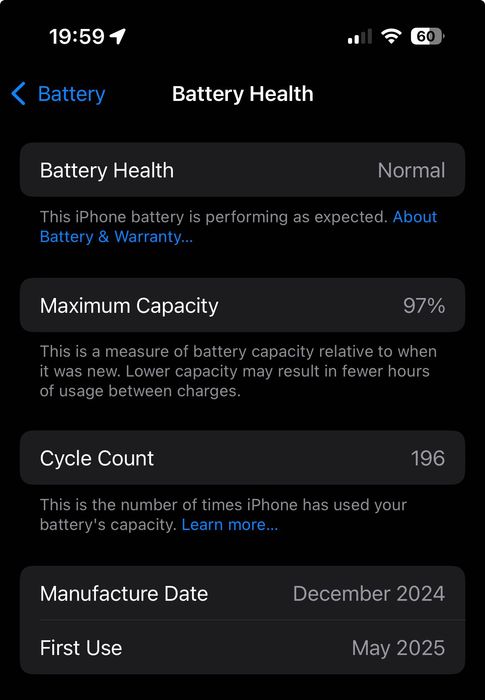 iPhone 15 128GB Preto - 97% Bateria