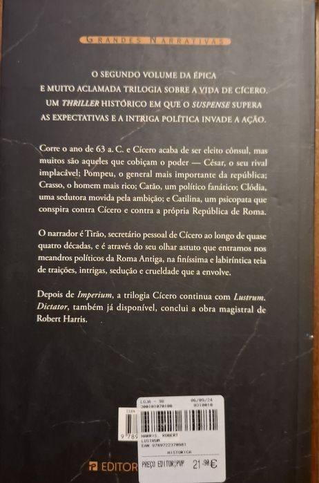 Imperium, Lustrum -Robert Harris