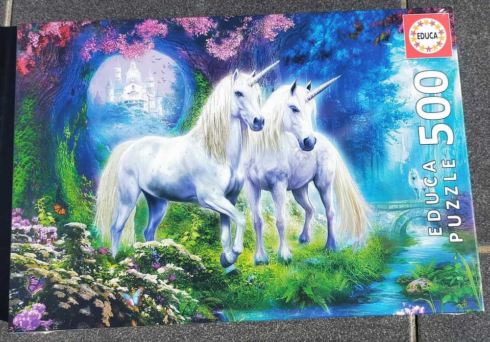 Puzzle 500 peças "unicórnios" - artigo novo