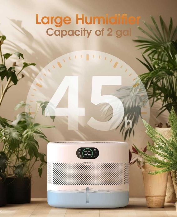 Solidny Nawilżacz Powietrza Jack&Rose HM-009-1 Wydajny 800ml/h Pilot