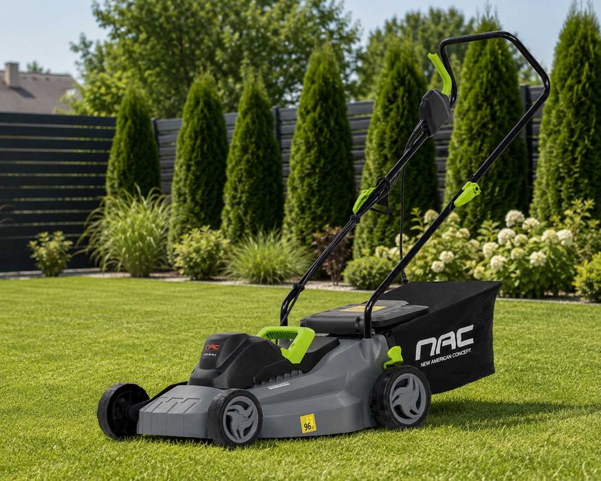 GWARANCJA Kosiarka elektryczna NAC LE18-40-PB-S 1800 W / 40 cm nowa