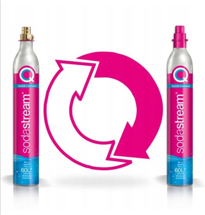 Napełnianie lub wymiana butli sodastream, quick connect