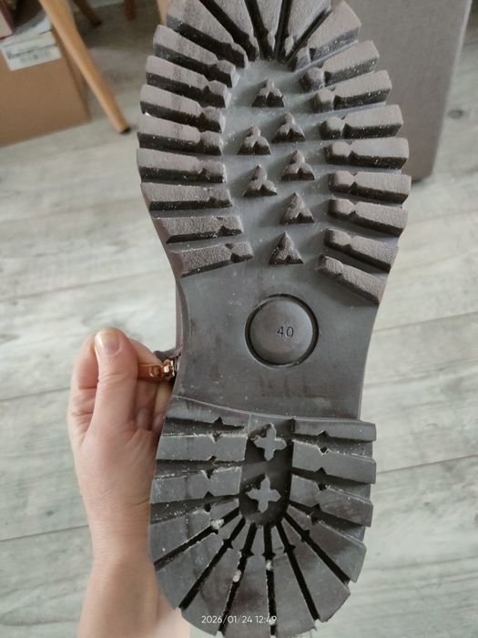 Чоботи зимові коричневі, Італія, 40 розмір