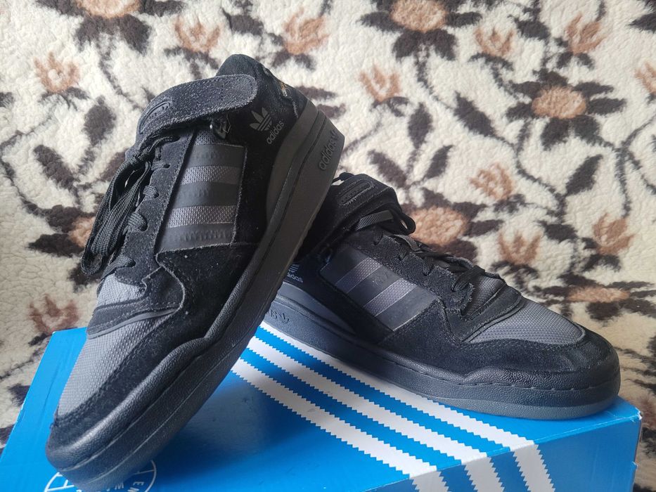 Super sportowe buty skórzane Adidas Forum low r.442/3 wkł.28,5 cm