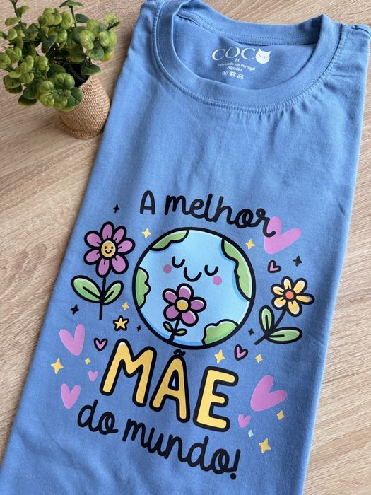 T-shirt  mãe  celeste