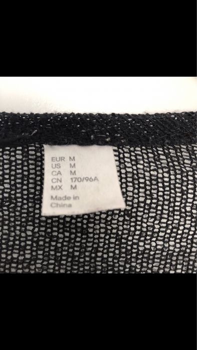 Sweter sweterek cienki siateczka czarny