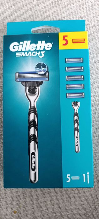 Maszynka do golenia Gillette mach 3, plus 5 wkładów