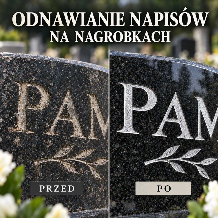 Renowacja tablic nagrobkowych – odnawianie i malowanie liter