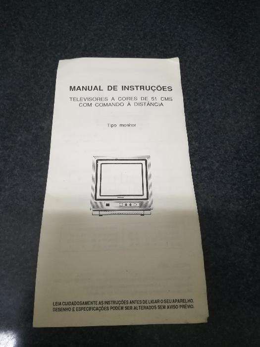 Manual de instruções televisor singer