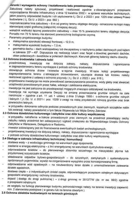 Działka budowlana - przy lesie Milejowice Kozinki