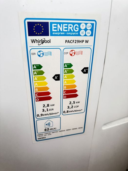 Ar condicionado Whirlpool 9k BTUs com garantia de 2 anos