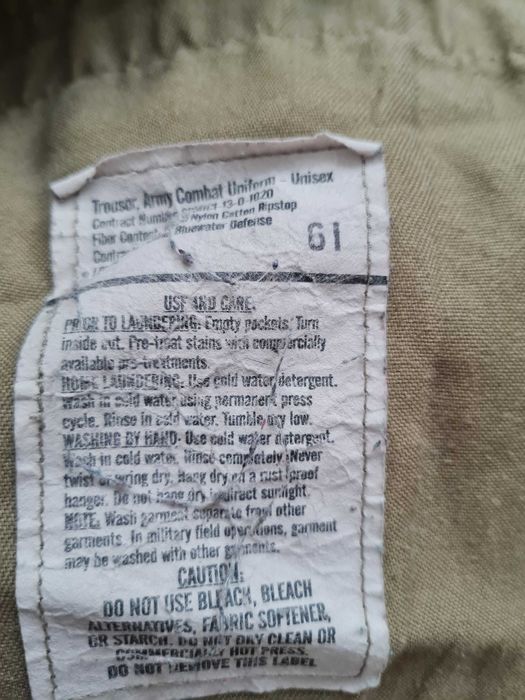 Spodnie Samll Regular mundur US Army Multicam ACU OCP scorpion