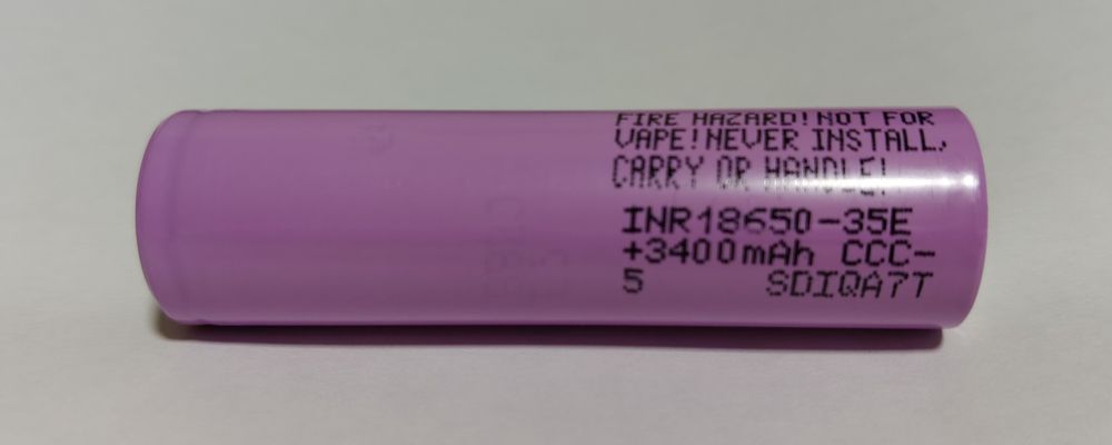 Аккумуляторы 2025 год 18650 Samsung INR-35E 3400 -3450 мАч