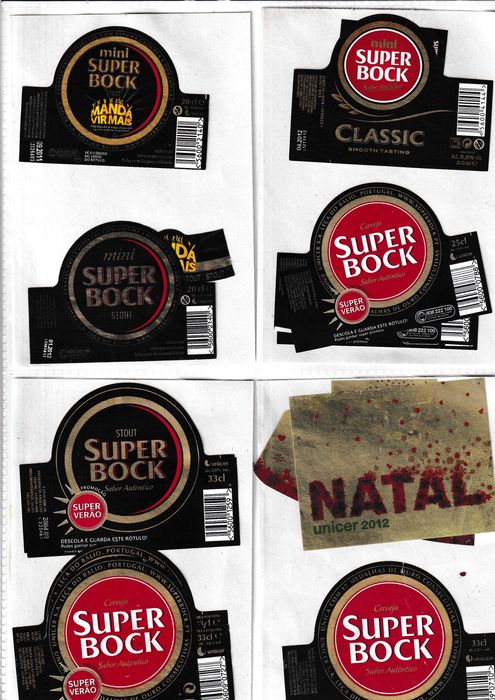 Rotulos de cerveja Super-Bock