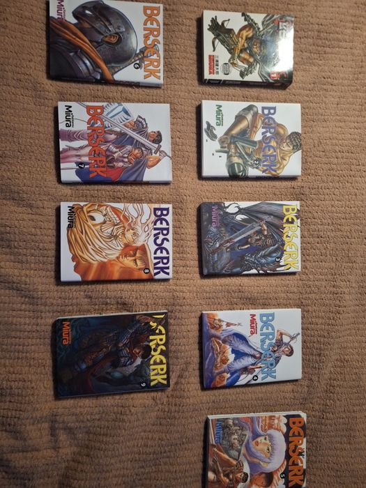 Berserk tom 1-9.