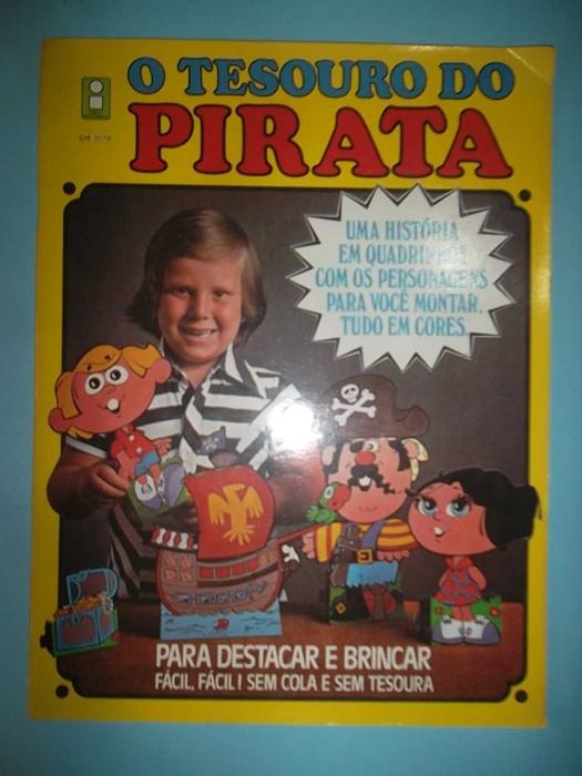 "O Tesouro do Pirata" - Livro BD com suplemento p/ destacar e brincar