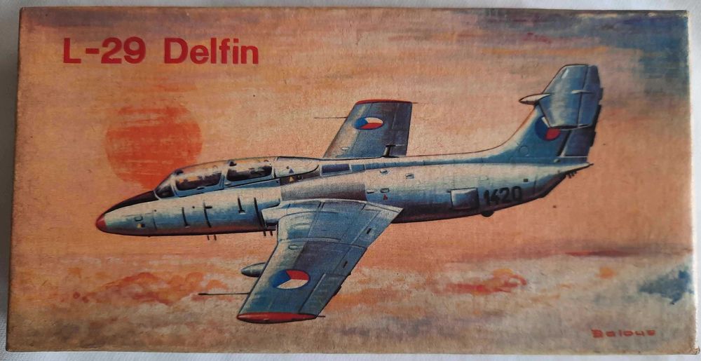 Samolot L - 29 Delfin 1:72 Czechosłowacja Vintage PRL