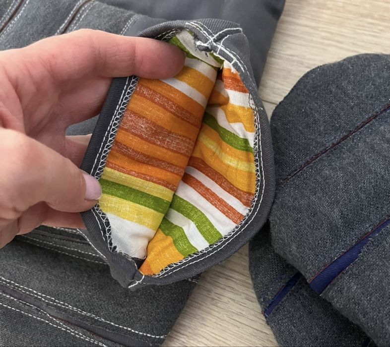 ZESTAW rękawice robocze ocieplane Reis Consorte skórzane, jednopalcowe