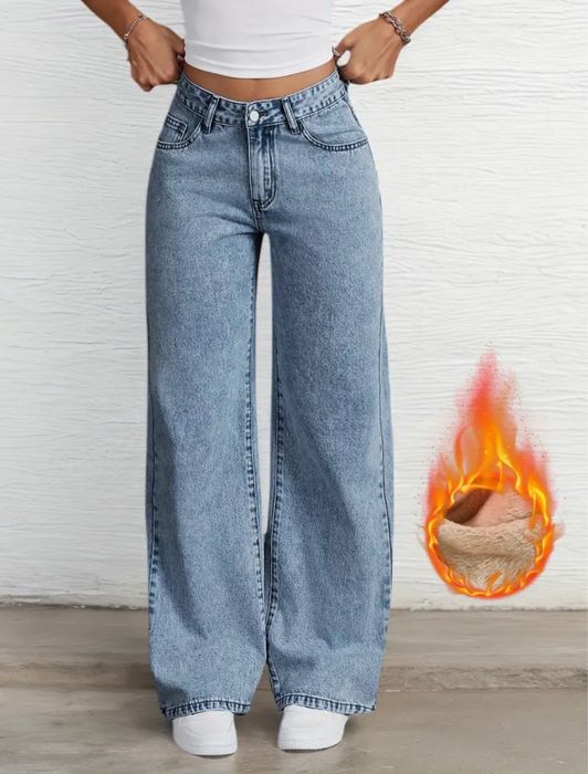 Джинсові штани теплі M