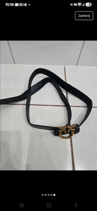 Pinko pasek czarny nowy
