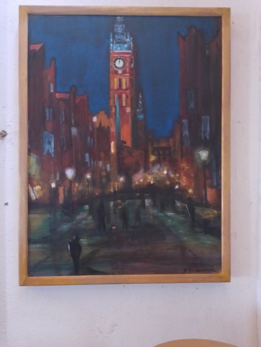 Gdańsk, obraz olejny na płótnie