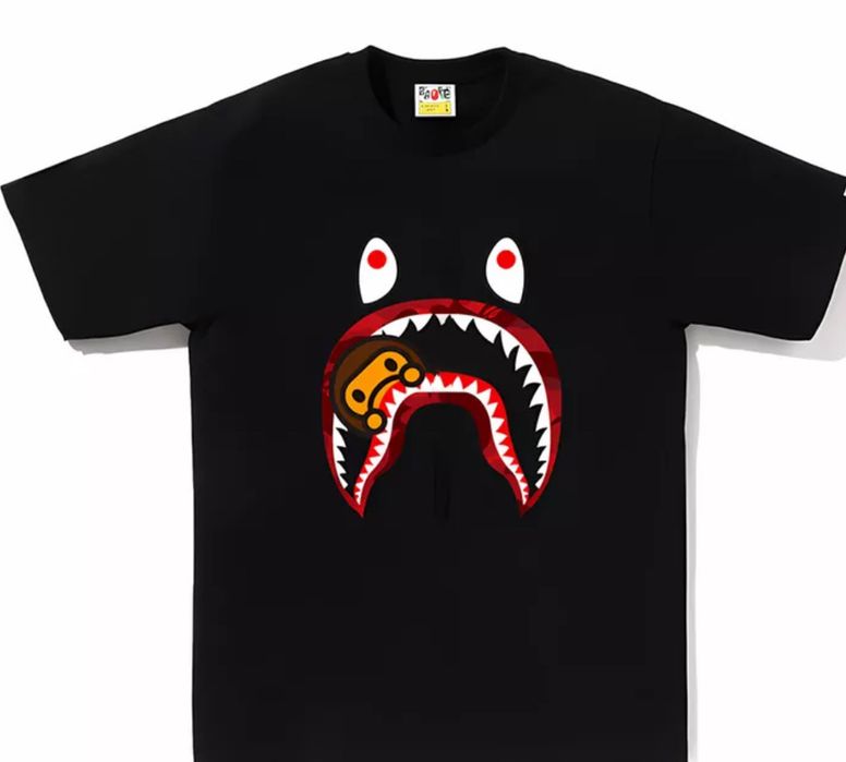 Мужские футболки   BAPE A Bathing APE Baby Milo унисекс Бейп Бэйп