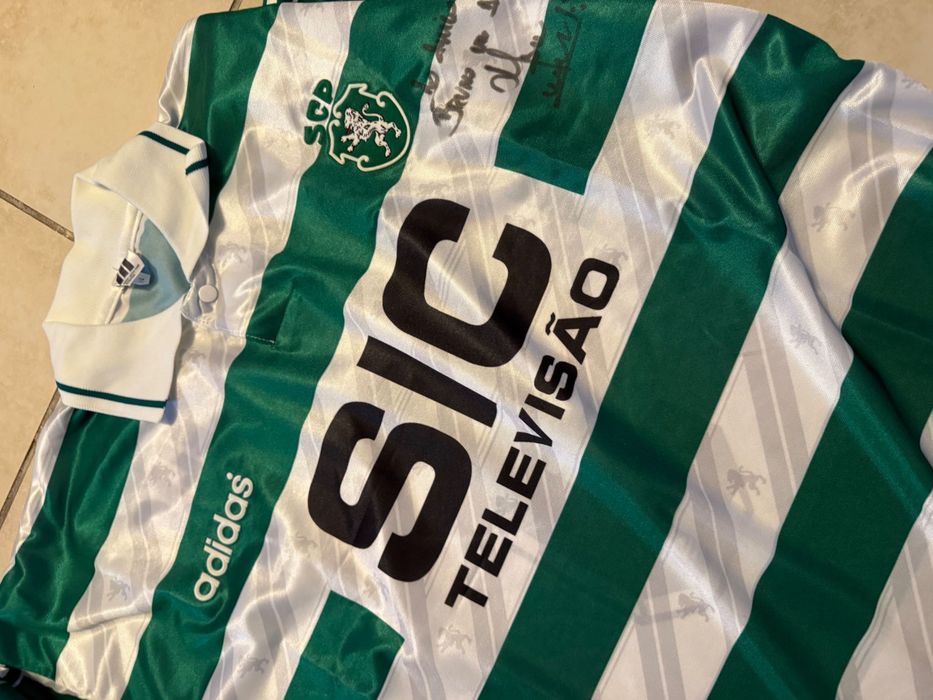 Marco aurelio camisola jogo sporting futebol adidas