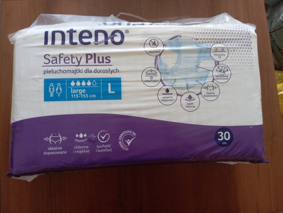 Pieluchomajtki dla dorosłych Inteno Safety Plus L 26 sztuk