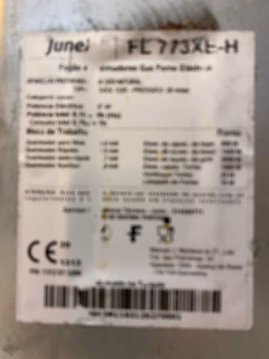 Fogão Inox gás natural e forno eléctrico