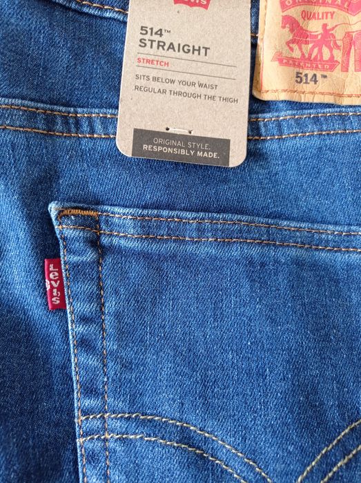 Levis 514 STRAIGHT STRETCH Nowe Oryginalne W34L32 TANIO za 1/3 ceny!!!