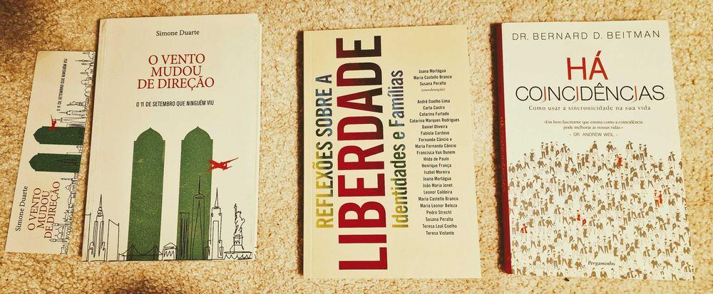 3 Livros: O vento mudou de direção, Há coincidências e Liberdade