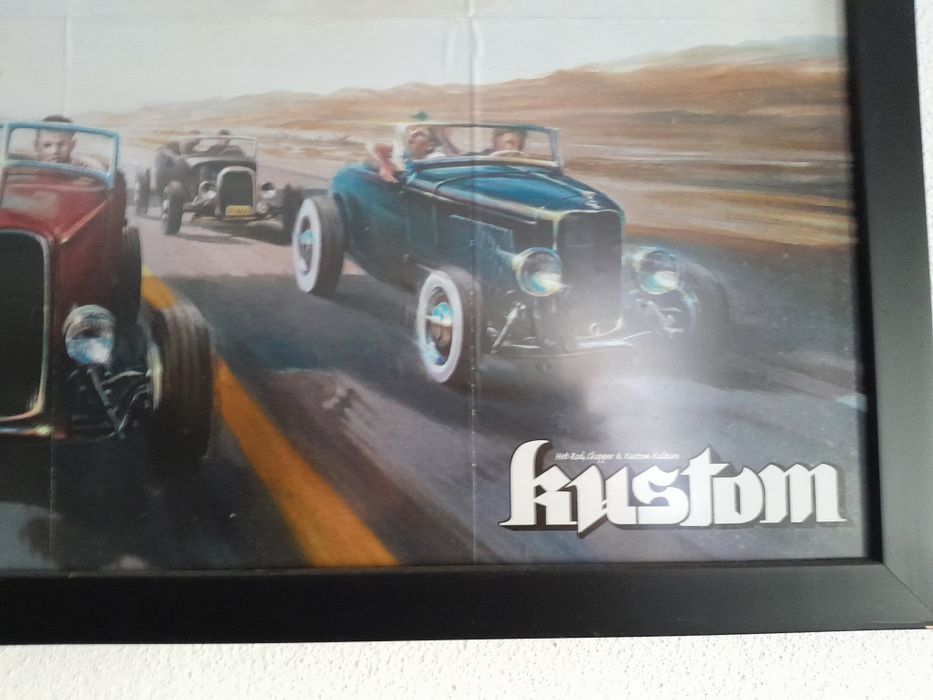 Poster em moldura Kustom magazine hot rod kulture