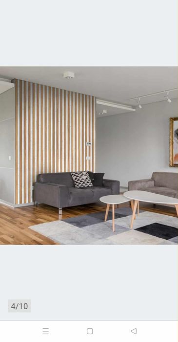 Tapeta lamele na betonie 3d  3szt calosc 160zl