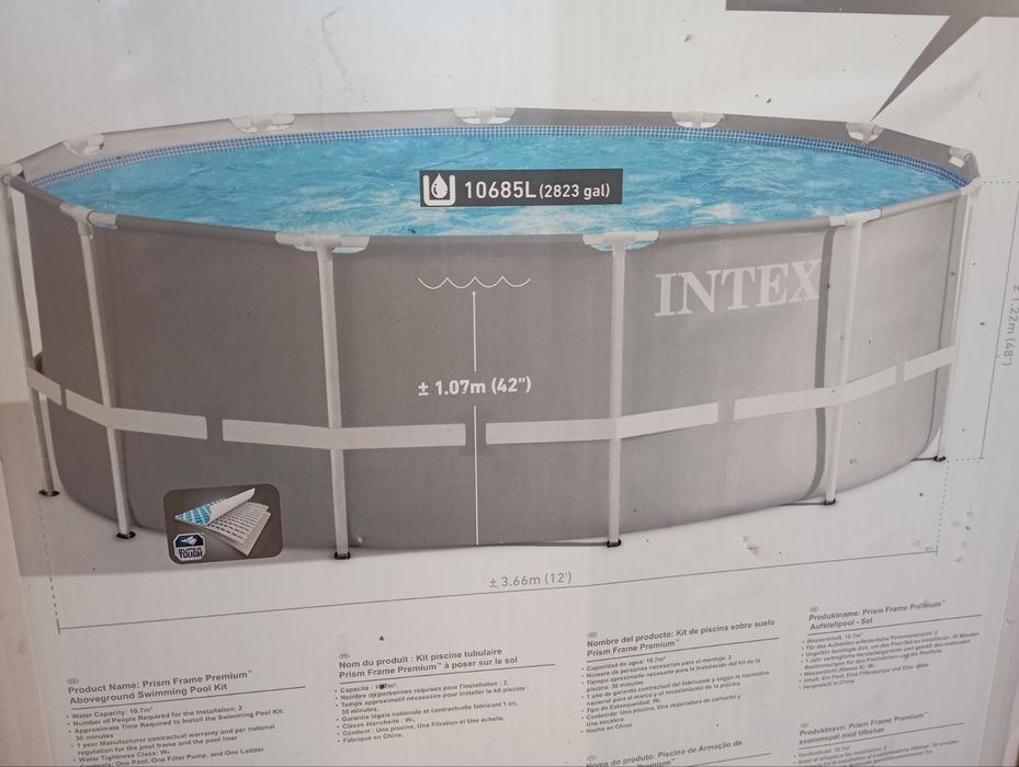 Басейн 3.7×122см Intex