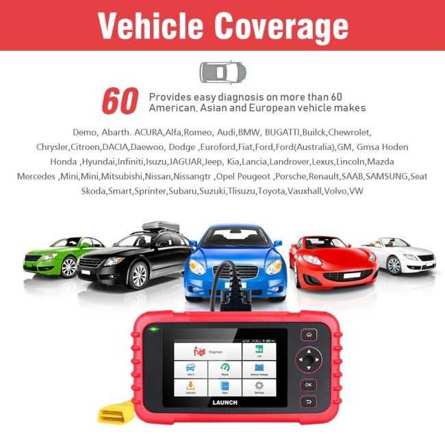 Máquina Diagnóstico Automóvel Launch CRP129X V2 Novo Modelo 2025