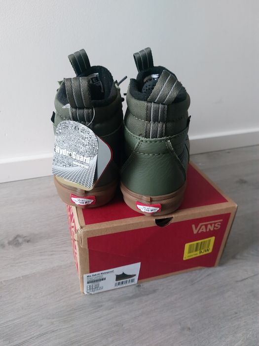 Nowe buty trampki skórzane wodoodporne r.40,5 Vans wysokie sk8