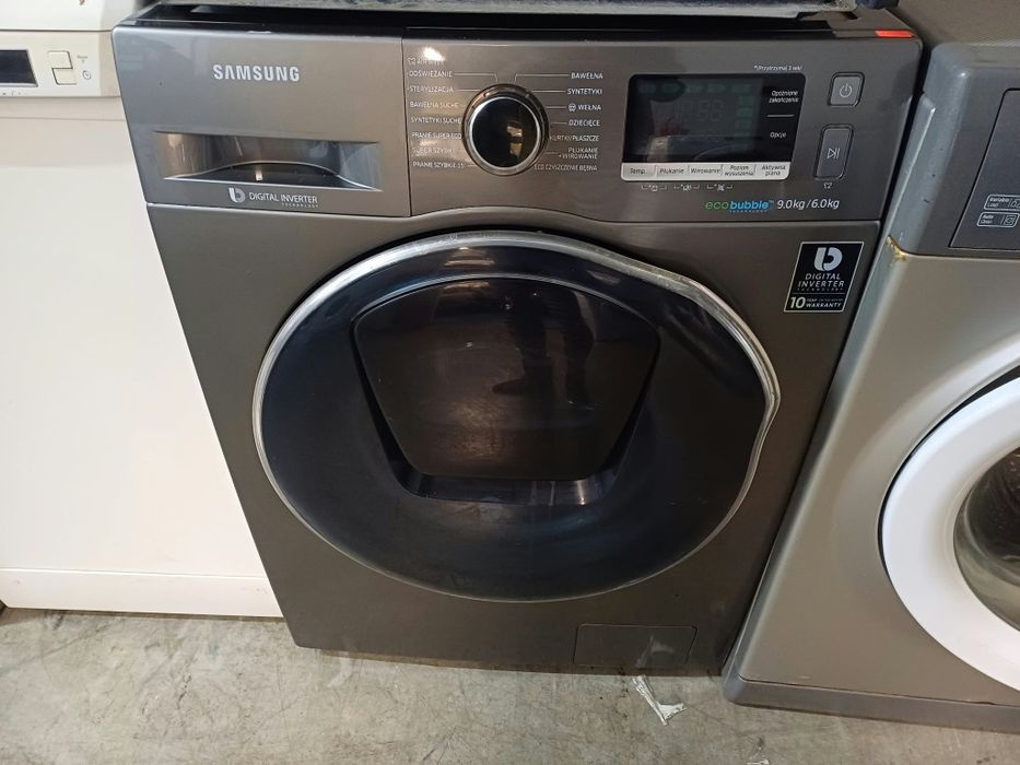 Pralko-suszarka używana Samsung Digital Inverter, 1400obrotów, 6/9 kg  wsadu, sprawna