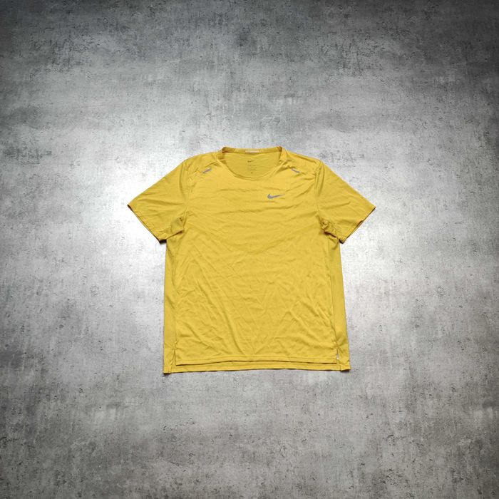 MĘSKA Koszulka Sportowa Gym Active PREMIUM Bieganie Nike Dri-Fit Żółta