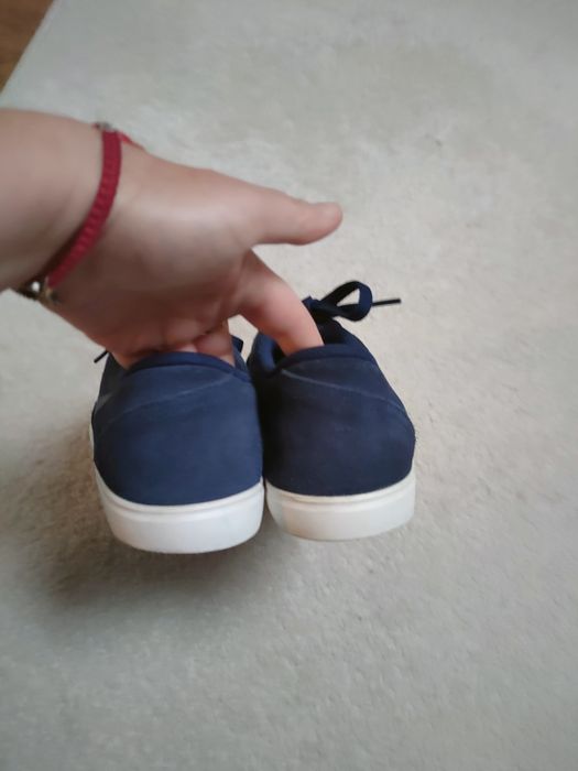Nike sneakersy chłopięce młodzieżowe zamszowe granat rozmiar 38
