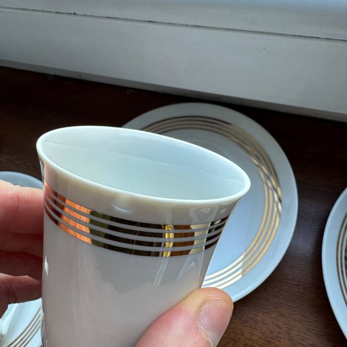 Serwis do kawy „Krokus”, porcelana Ćmielów, proj. W. Potacki, lata 60