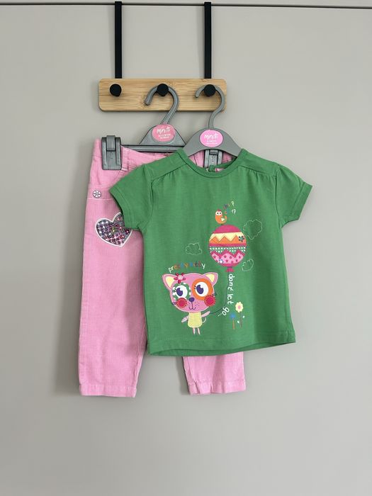 Zielona Bluzeczka Minoti roz 12-18m 80-86 cm