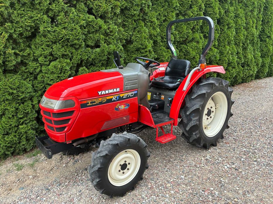 Japoński Mini Traktor Yanmar RS270 Oryginalny Ciągnik Sadowniczy Ogrodniczy Rewers Wspomaganie