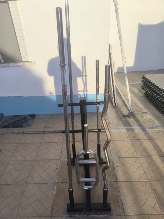 Barras musculação 28mm (direitas + W + tríceps)