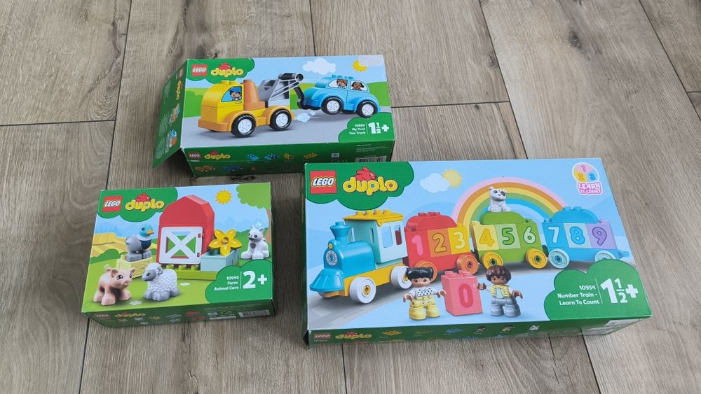 LEGO Duplo  Holownik , zwierzęta gospodarskie , pociąg z cyferkami