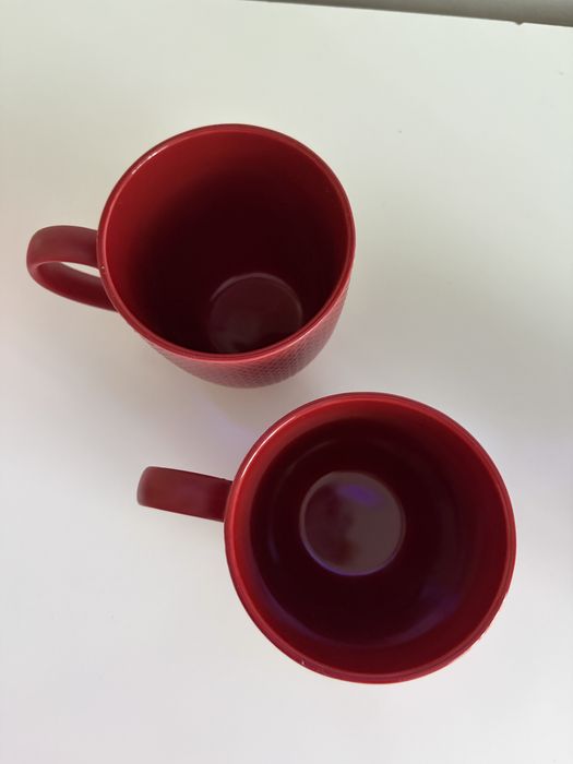 Kubek z porcelany Home & you, czerwony