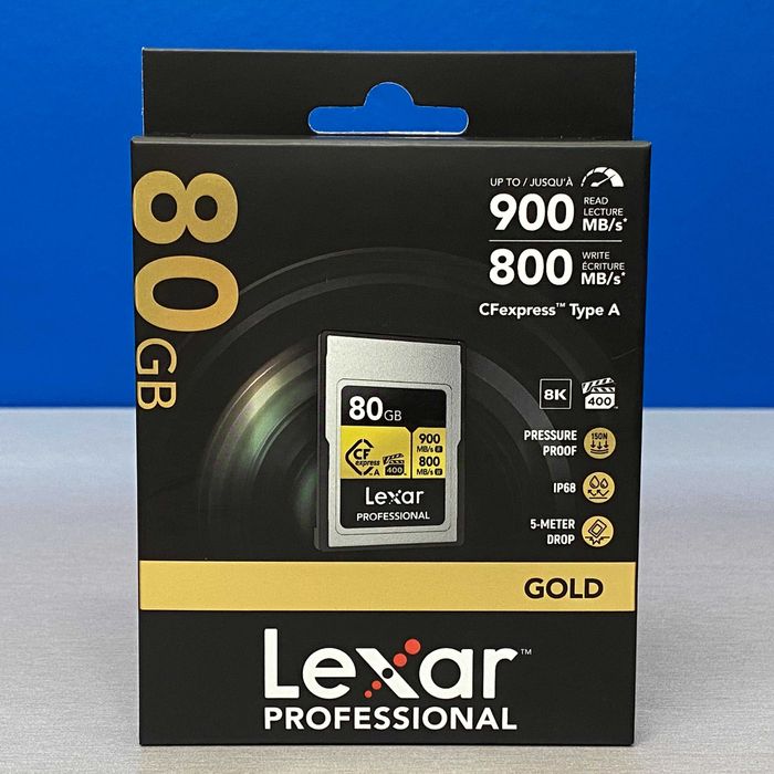 Lexar Professional CFexpress Type A GOLD 80GB (900/800MB/s) - NOVO